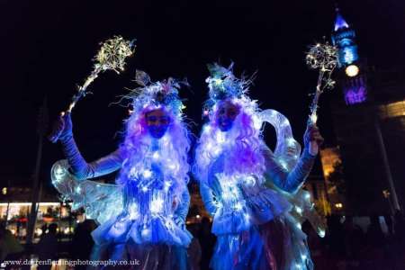 Silver Fairy Stilt Walkers 4