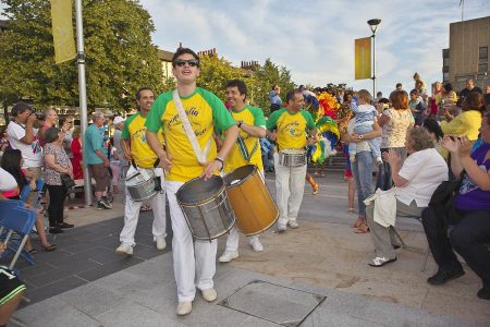 Carnival and parade band for hire. Our Samba band is ideal for Rio and carnival themed events.