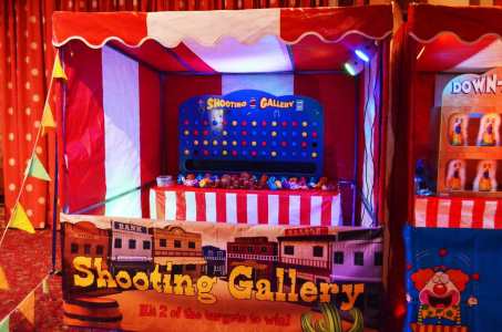 Shooting game for hire. Our shooting stalls can be hired around the UK.