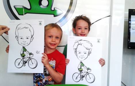 Caricaturist for hire. Book our artist performers for corporate events in the UK & London.