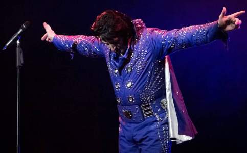 Elvis Presley tribute show. Book our Elvis Presley impersonator for private events in Devon & the UK.