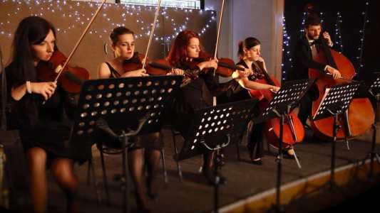 Book our string and singing band for your event. Our band is available for hire in London and around the UK.