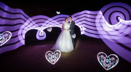Light Painting Show for hire. Our Light Painting Artist is available to book for product launches in London & the UK.