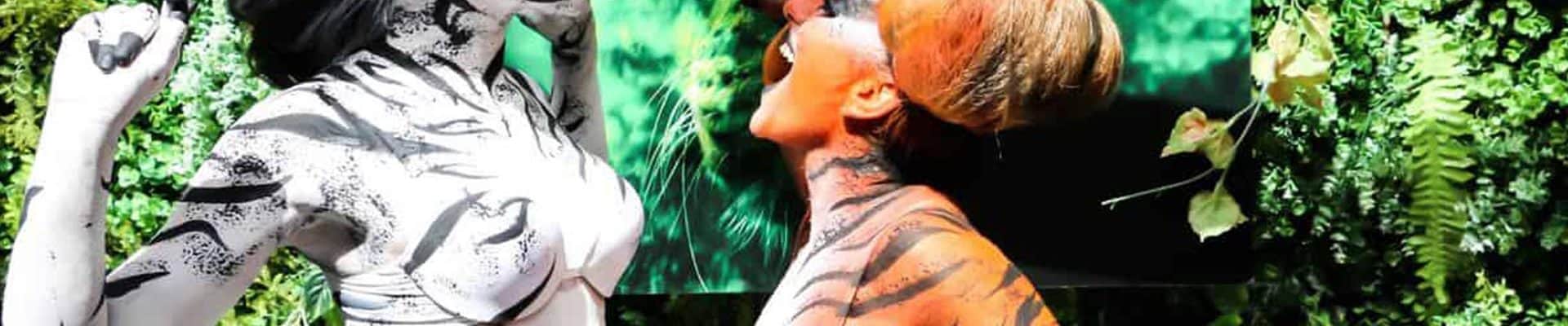 Animal-Body-Paint-Characters-Tigers