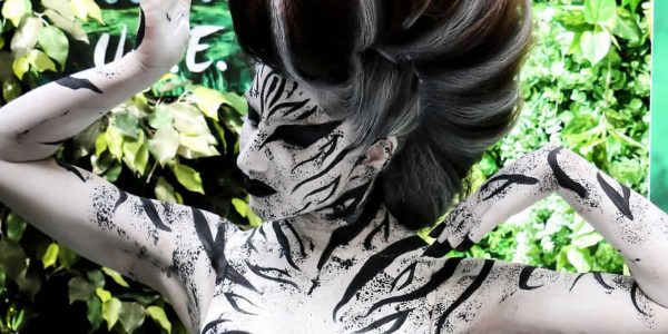 Animal-Body-Paint-Zebra-Character