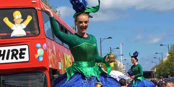 Flower-Stilt-Walker-Performer