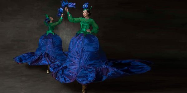 Flower-Stilt-Walker-Performers