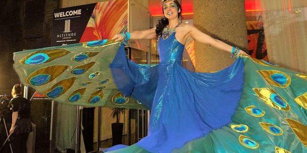 Peacock-Stilt-Walker-Performer