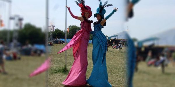 The-Spotty-Ladies-Stilt-Walkers
