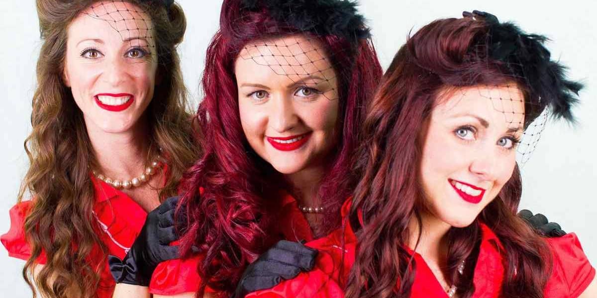 UK-based vocal harmony trio can be booked for World War 2-themed events.