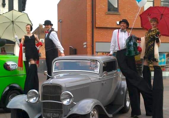 Our Great Gatsby on Stilts is available to book for corporate functions in London & the UK. Our Great Gatsby on Stilts is available to book for corporate functions in London & the UK.