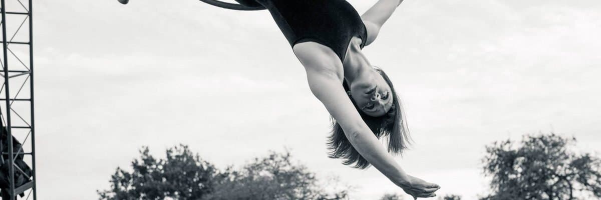 The Versatile Aerialist for hire. Book our aerial hoop performer for corporate events in London & the UK.