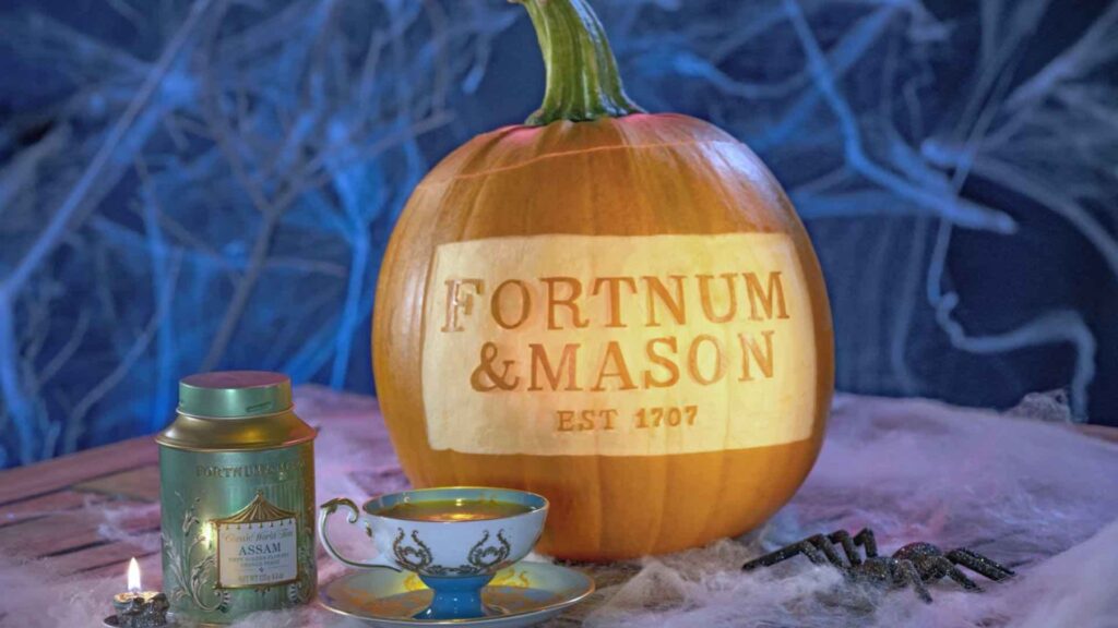 Pumpkin carver creates design for Fortnum and Mason