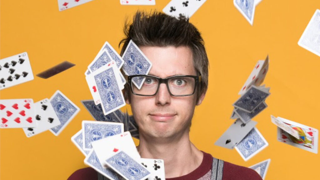 Chris Cox Virtual magician and comedy mind reader available to book for virtual team building and live events