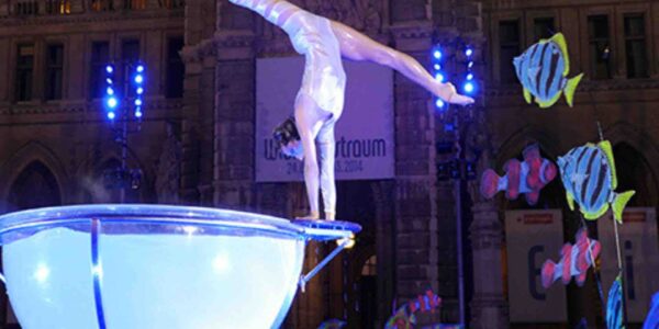 Contortionist-Does-Hand-Stand-On-Water-Bowl