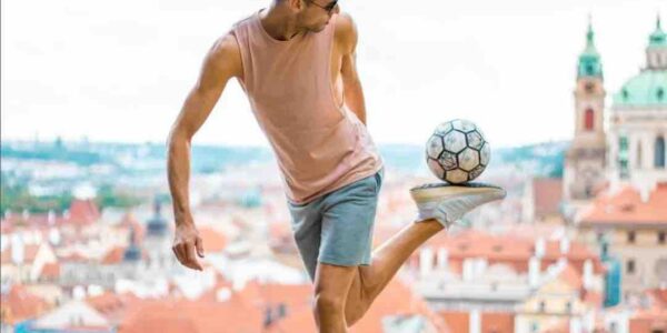 Football-Freestyler-Performs-Tricks-On-Ledge