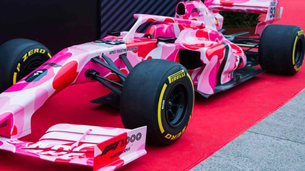 A pink f1 simulator for your next event