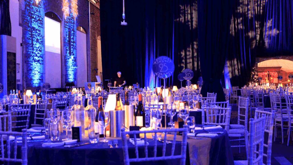 Orient Express themed gala dinner designed and produced by Julia Charles Event Management.