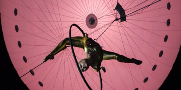 Hoop-Performer-In-Aerial-Display