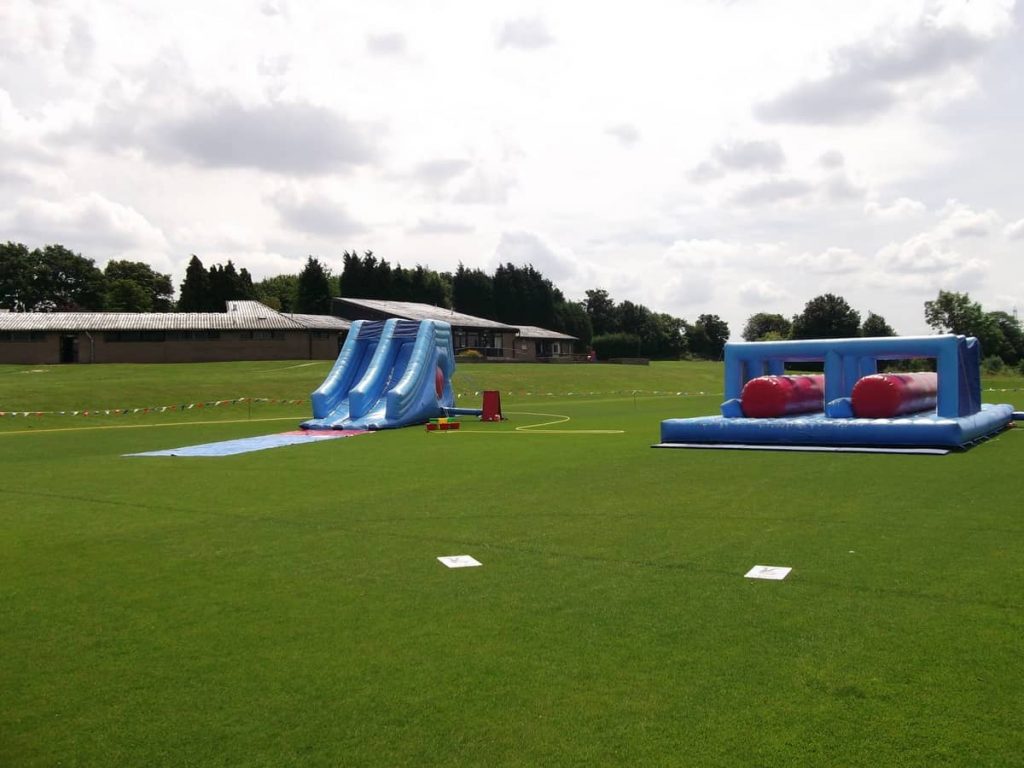 Inflatable Obstacle Courses available to hire for Family Fun Days and Sports Days in the UK.
