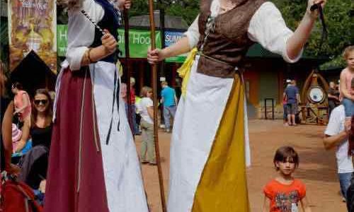 Medieval-Maids-Stilt-Walkers
