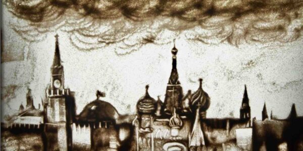 Painting-Of-Moscow-In-Sand