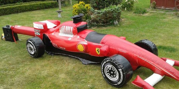 Red-Ferrari-F1-Car-Inflatable-Challenge
