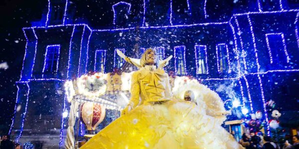 Stilt-Performer-In-Snow