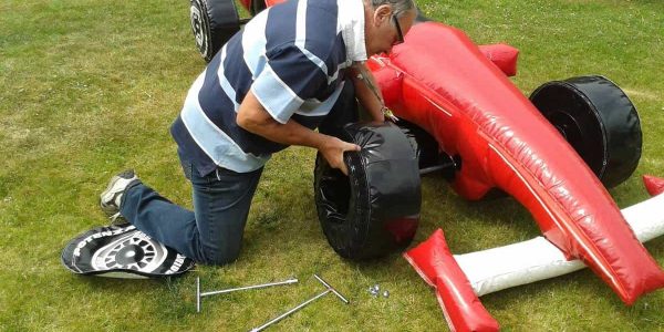 Tyre-Change-Challenge-Inflatable-Race-Car