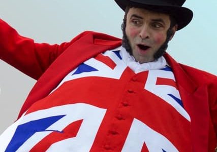 Union-Jack-Stilt-Performer