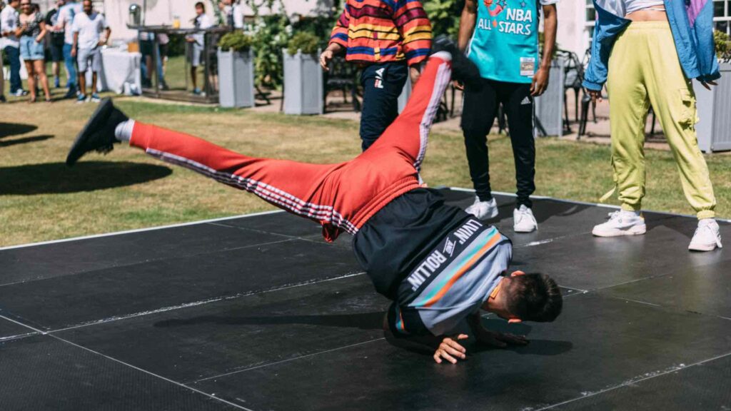 Freestyle breakdancer available to hire for events in the UK.