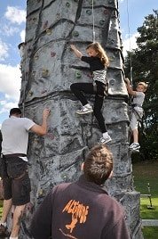 Hire our portable climbing wall for your family fun day in London & the UK.