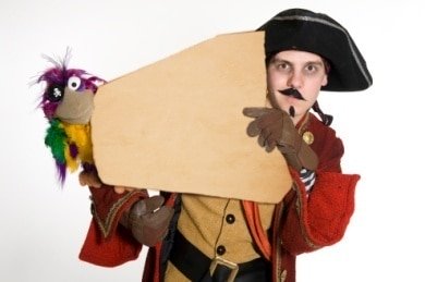 Hire our Pirate Stilt Walker and parrot for corporate fun days in London & the UK.