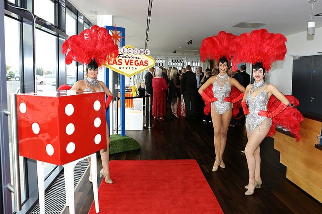 Las Vegas showgirls for hire. Book our Sparkling Showgirls for corporate events in Stourbridge & the UK.