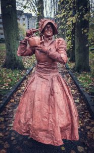 Copper themed Human Statue for hire