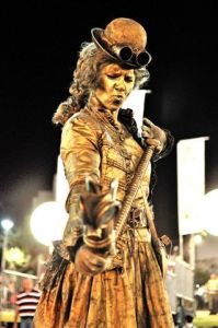 Steampunk Human Statue 4