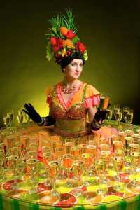 Themed human table for hire for gala dinners in the UK.