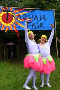 The Bonkers Ballerinas for hire. Book our comedy duo for corporate events in the UK & Cumbria.