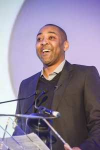 Darren Campbell is available to hire as a celebrity guest speaker for gala dinners in London.