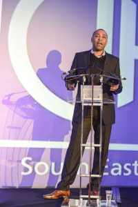 Darren Campbell is available to hire as a celebrity guest speaker for corporate events and gala dinners in London and the UK.