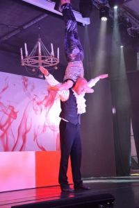 Hand balance adagio acrobats available to book in the UK.