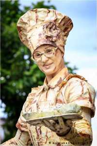 Human statue, Baker themed entertainer and performer for hire in London and the UK