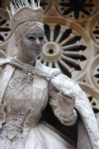 Ice Queen Human Statue 2