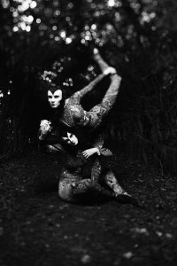 Halloween stilt walkers and ground based acrobats. Hire our Halloween entertainment in London and the UK