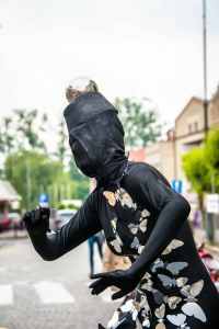 Modern art living statue for hire