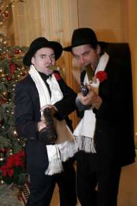 Gangster themed mime artist and entertainers for hire