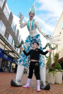 Winter Sprite Stilt Walkers 1