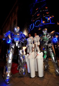 Book our Sky walker for your event. Our Robot is available for hire in London and around the UK.