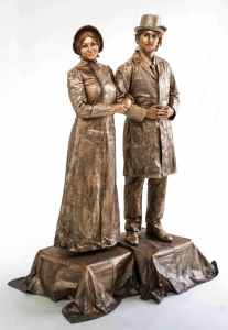 UK-based Victorian-themed living statues for corporate events