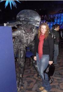 Walkabout Giger Aliens for hire. Book our sci-fi themed Aliens for corporate events in the UK & London.